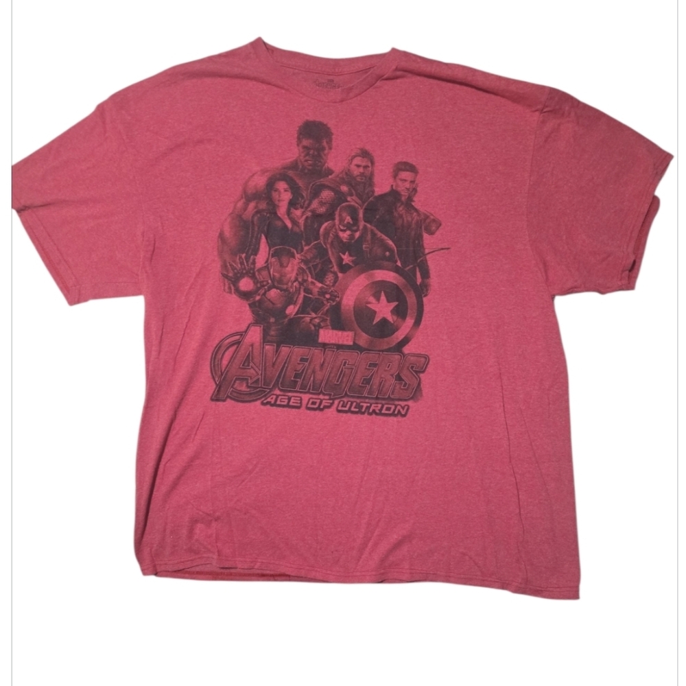 MARVEL "Avengers Age of Ultron"  Red Graphic T-Shirt Mens Size XXL